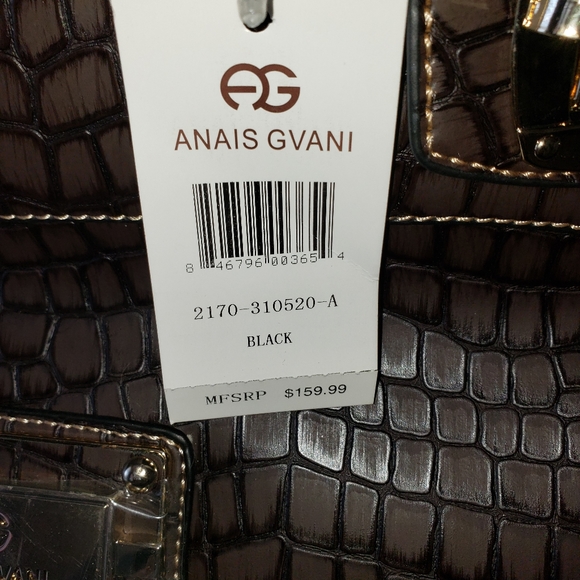 $22 Special ..Anais Gvani Croco Satchel - Picture 2 of 5